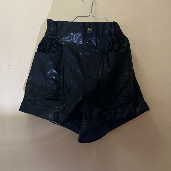 Blashe black Faux leather shorts size small - Picture 3 of 5